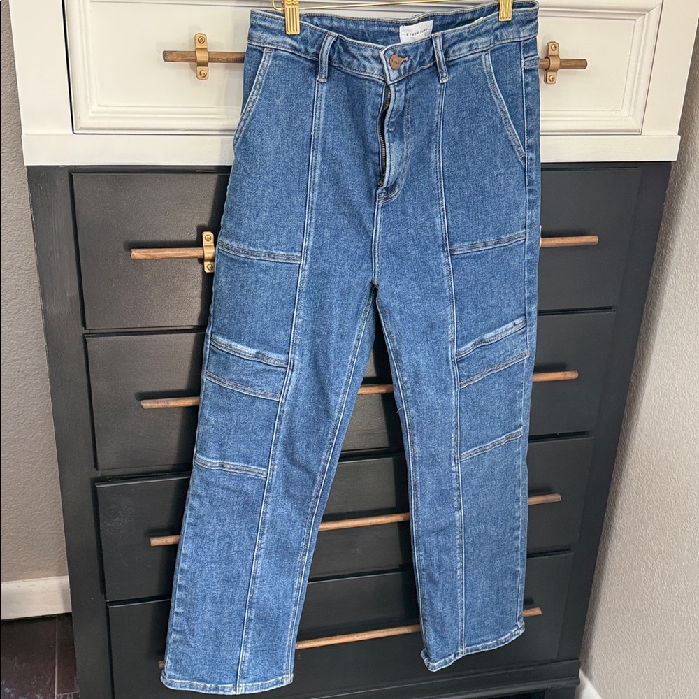 Straight Leg Women’s Jeans in Medium Blue